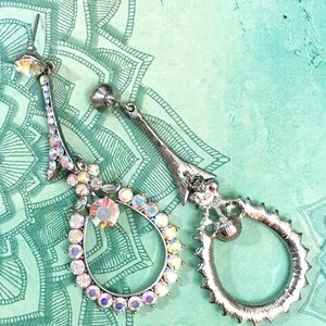 Jim Ball Jewelry - Swarovski AB Crystal Event Occasion Earrings Jim Ball Jewelry - Swarovski AB Crystal Event Occasion Earrings